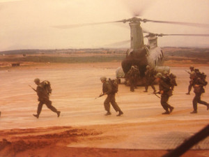 Boarding troops, March 1967